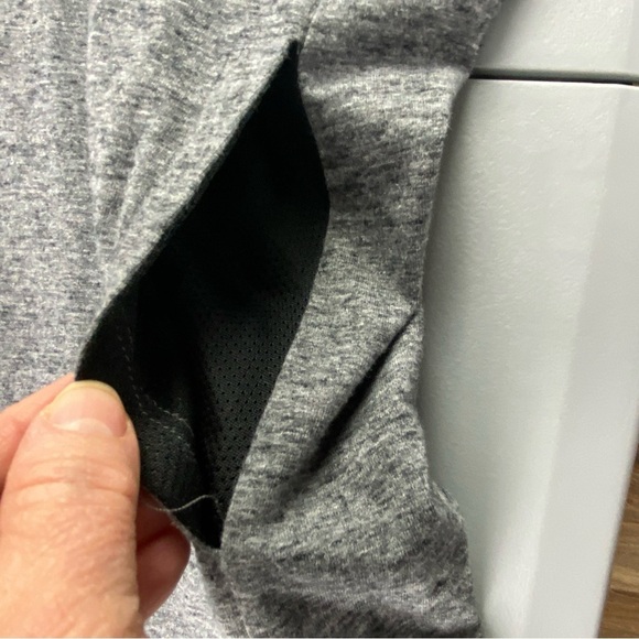 AE Flex Gray with Green/Yellow Zipper Athletic Zip Hoodie Men's size small - Picture 7 of 16